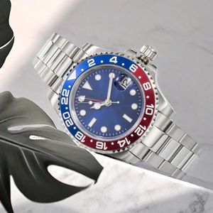 2024 Mens Relojs Relógios Aço Movimento Automático Pequeno Dial Sapphire Calendário 40mm Relojs Relógio Inoxidável Sub GMT Relógios de Pulso Montre De Luxe Relógios