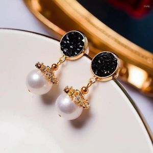 Stud Earrings 10-11mm Baroque Freshwater Pearl 925 Silver Pin
