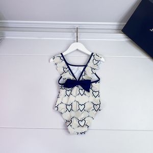 Neuer Liebesbrief Badeanzug Sommer Ein Stück Badeanzüge Luxusdesigner Mädchen Badebekleidung Kinderkleidung Klassiker Klassiker Swimwears CSD2401192-6