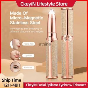 Epilatorer Ckeyin Electric Facial Epilator Eyebrow Painless Eye Brow Epilator Mini Shaver Razor Portable Hair Remover For Women YQ240119