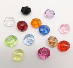 125mm Shank Buttons Akryl Clear Candy Color for Shirts Clothes Handgjorda present Box Craft Diy Scrapbook Favor Sewing1665830