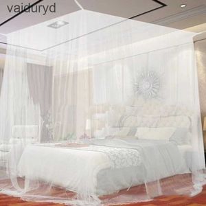 Mosquito Net White Four Corner Outdoor Camping Mosquito Baldachy Net z torbą do przechowywania Ośrodek Ochrona Sypialnia Pełna siatka 200*220*200cmvaiduryd