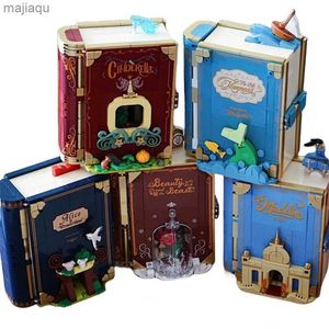 Magnetic Blocks Fairytale Town Series Building Blocks fairy tales Princess Collection Display Storybook Book Bricks Toys For Christmas present