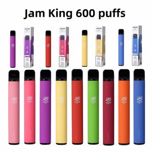 EU Warehouse Jam King 600 puff E Cigarette elfbar single vape disposable 2ml Prefilled 550mAh Battery 2% 20mg Vaper Desechable Wholesale Juice Starter Kit UK elfbars