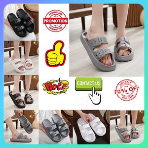 Designer Casual Platform Slippers Men Woman Light weight wear resistant anti breathable Leather soft soles sandals Flat Beach Slipper Size 36-45