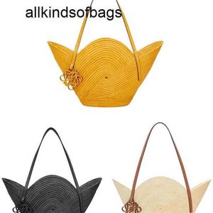 Loewwes Bag Anagrams Basket Handbag Anagram Basket Black Beige Ornament One Shoulder Vegetable Baglarge logo5PBHCVS1wqw