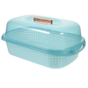 Kitchen Storage Dish Rack Draining Basket Strainer Bowl Tableware Vegetable Washing Container Pp Basin Drying Fruit