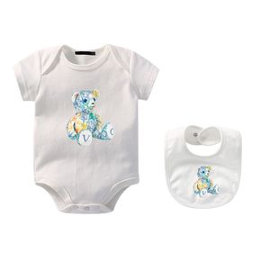 Recém-nascidos roupas de bebê crianças macacão de luxo designer bebê 2 peça 100% algodão macacão designer crianças onesies macacões menina infantil bodysuit Esskids-6 CXD2401193