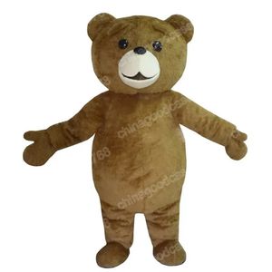 Teddy Bear Mascot Costume Halloween Fancy Party Dress Cartoon Character Outfit Suit Carnival Adults Size Birthday Outdoor Outfit
