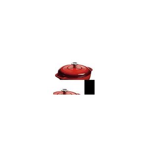 Anderes Kochgeschirr Lodge Gusseisen 3 Quart emaillierter Dutch Oven Rot Drop Delivery Home Garden Kitchen Dining Bar Dhaju