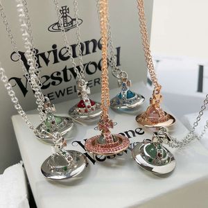 Viviennelies Fashion Luxury Classic Designer Necklace Trendy Jewlery trumpet Saturn necklace designer jeweler Westwood For Woman High quality Holiday Gifts