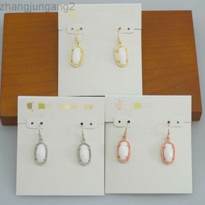 Designer Kendrascott Neclace Jóias Ke Jóias Oval Branco Shell Brincos Pingente de Água Doce Brincos Ganchos