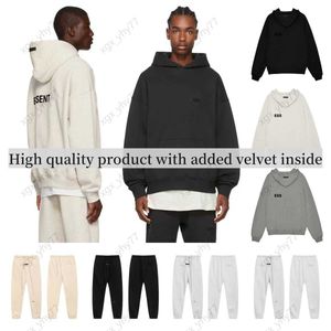 Essentialsweatshirts för män och kvinnor essentialsHoodie Thin Velvet hoodie casual mode trend designer sportkläder hoodie set casual överdimensionerad bomulls hooded dc