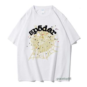 Spider Web Men's T-shirt Designer Sp5der Women's t Shirts Fashion 55555 Short Sleeves Star Printed Hip Hop Sweatshirt A5io
