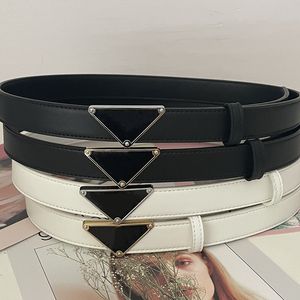 Designer Leather for Men Women Fashion Alphabet Triangle Belt Large Gold Sier Black Buckle High Quality Mens Belt Width 3.0cm