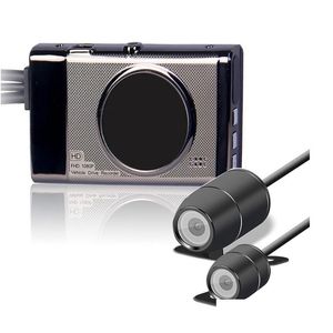 Accessori per veicoli 3.0 Tft Dual Lens Telecamera per motocicletta Hd 720P Dvr Videoregistratore Impermeabile Cruscotto con videocamera vista posteriore Dro Dhuh9