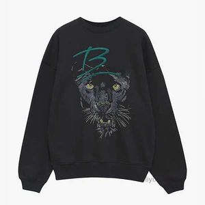 Anime Sweatshirts Tasarımcı Hoodie Anines Hoodie Moissanite Saat Beanie Yuvarlak Boyun Bing Sweatshirt Uzun Kollu Hoodie Kadınlar AB Sports Gevşek Hoodies 64ly