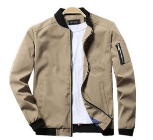 Mens Bomber Giacca con cerniera Maschile Casual Streetwear Hip Hop Slim Fit Pilot 2020 Primavera Nuovo cappotto kaki Plus Size Abbigliamento uomo1087305