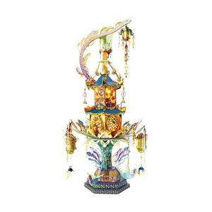 Hantverksverktyg Bild Kingdom 3D Metal Nano Puzzle Qingluan Fairy Lantern Model Kits DIY 3D Laser Cutting Jigsaw Toys For Adults Children YQ240119