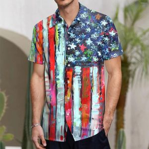 Homens camisetas Mens Moda Lazer Bandeira 3D Impressão Digital Manga Curta Crotch Camisa Top Solto para Homens Altos