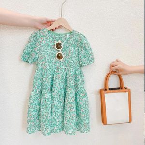 Dziewczyna sukienki Menoea Summer Lolita Floral Dress Kids Girls Casual Children Teens Party Fairy Princess Sundress Ball suknia