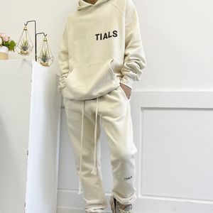 2024FW Erkekler Tasarımcı Trailsuits Logo Mektubu Sweatshirt Takım Polar Hoodies Erkek Kadınlar Gevşek Takip Seti