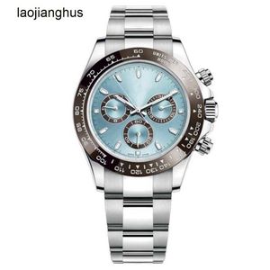 Top Rolaxs Watch 41mm Mens Automatic Mechanical Watches with Box Stainless Steelrubberthree Eyes Sapphire Swim Waterproof Luxury Wristwatches Have