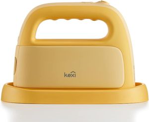 Micro ferro da stiro a vapore portatile Kexi per la casa e i viaggi, funzione di commutazione dell'alimentazione a due velocità e serbatoio dell'acqua rimovibile