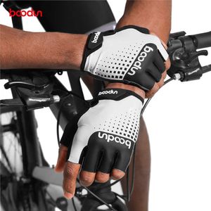 BOODUN/Bolton Novas luvas de ciclismo para treinamento ao ar livre meio dedo 4D Silicone bicicleta esportiva antiderrapante