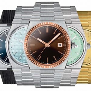 Luksusowe zegarek PRX Mens jasnoniebieskie zegarki dla kobiet mężczyzn Mężczyźni Ice Automatyczne mechaniczne Rose Gold Luksusowe ruchy na rękę 35 mm gipqug#