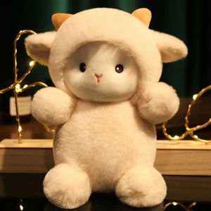 Plyschdockor 2023 anime tecknad kawaii plysch leksak söt liten får doll flicka med tecknad docka gåva barn födelsedag present