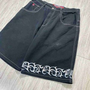 Męskie spodnie Y2K Shorts Women Harajuku Hip Hop Vintage Vintage Buggy Denim Gym 2023 Nowa moda swobodna gotycka mężczyźni w kosmosach