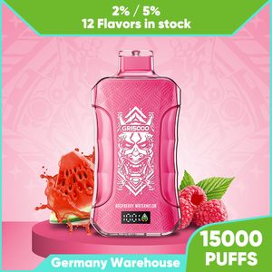 Cherry Ice Taste Crystal 15000 Puffs Djeńskie Vape 15k napełniony 20 ml sok 2% 5% siła 12 smaków Vapers