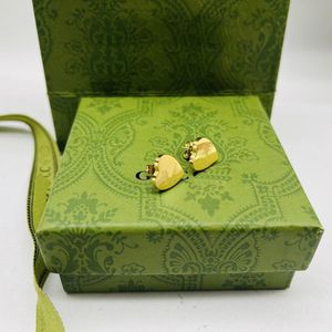 Klasik Mektup Aşk Küpe Saplamalar Damgalar Retro 925 Altın Gümüş Küpe Tasarımcı Kadınlar için Düğün Partisi Doğum Günü Hediyesi Takı