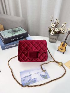 Velour cf Cross Body bags high quality red color charming classical tote bag Famous soft Vday bright color Luxurys designers handbags