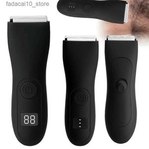 Electric Shavers Mens Body Hair Trimmer for Men Balls Women Lady Shaver Hair Removal Bikini Trimmer Groin Body Shaver Groomer Arm Beard Razor Q240119