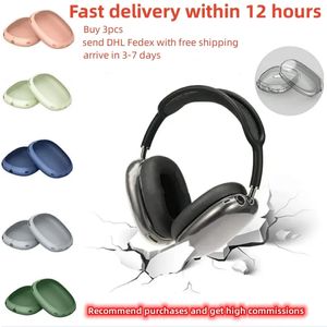 Para airpods max acessórios de fones de ouvido bluetooth airpods pro 2 fone de ouvido sem fio de alta qualidade metal silicone anti-queda capa protetora à prova d'água