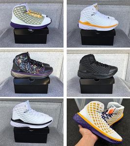 Designer Mens Hight Cut Basketball Shoes Mamba 3 MVP Prelude White Black Piano Keys Black Orca Lakers China Edition PE With Box