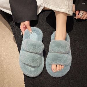 Terlik Kadın İç Mekan Açık Peluş Ev Ayakkabı Kalın Sole Sole Slip Yatak Odası Ev Unisex Fashion