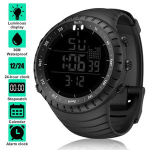 Uhren Wasserdicht Digitale Sportuhr Militär Taktische LED Hintergrundbeleuchtung Armbanduhr Männer Voller Touchscreen Sport Fitness für Smartphone