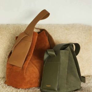 Song Songmont Ear Hanging Tote Suede 2023 New Commuter Large Capacity One Shoulder Crossbody Women's Bag