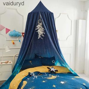 Myggnät Battilo Bed Canopy Bed Curtain Myggnät Barntält Rund kupol hängande inomhus slott lek tält barnrum dekoravaiduryd