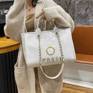 Women's Classic Luxury Handbags Evening Bags Metal Letter Badge Tote Bag Small Body Leather Beach Handbag Large Female Chain Wallet Backpack 80% off outlets slae