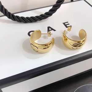Earrings Classic Gold Plated Hoop Earrings Charm Designer Jewelry Stainless Steel Boutique Gift Earrings Romantic Style Gift Jewelry Luxury Package Stud Earrings