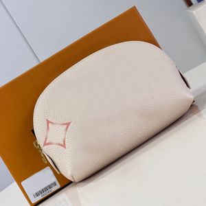 9A Designer Women Clutch Bags Original Leather Pochette Cosmetique 19cm High Imitation Handväskor Toppkvalitet med låda