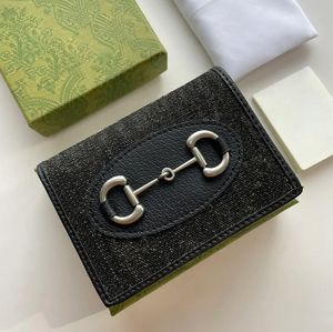 Designer Wallet Double Letter Card Holders Mens Top Quality Coin Pocket Fashion Purse Small Bags for Woman Cowhide Short Wallets