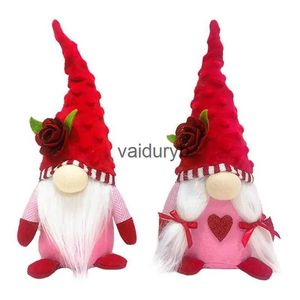 Plush Dolls Valentine Gnomes Plush Cute Handmade Rose Faceless Doll Toy Dwarf Doll Decorations Plush Gnome Gifts For Valentines Dayvaiduryb