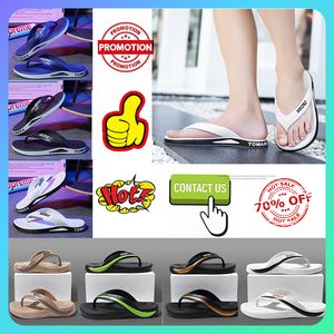 Gratis fraktdesigner Casual Platform Slides tofflor Män Kvinna Anti Slip slitage Vikt andningsbara supermjuka sulor Flip Flop Flat Beach Sandaler