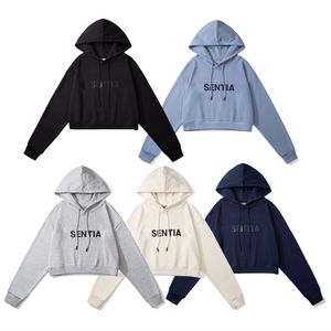 Women's hoodie designer Sweatshirts y2k women's short hoodie with letter print for casual fashion