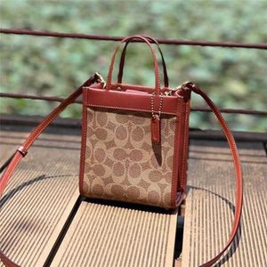 2023 New Women's Cashin Mini Old Flower Colored Single Shoulder Crossbody Tote Small Square Bag Factory Online 70% sale